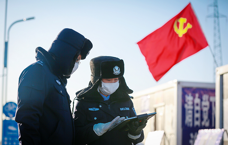 【甘肅全民戰“疫”】酒泉公安：堅守防護一線 守望萬家燈火（組圖）