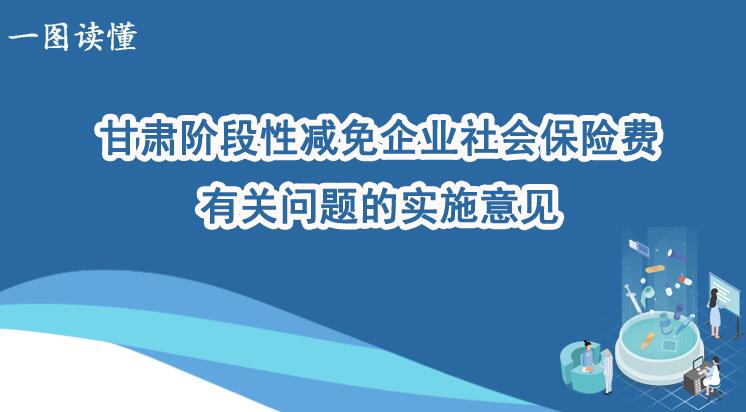 一圖讀懂甘肅階段性減免企業社會保險費有關問題的實施意見