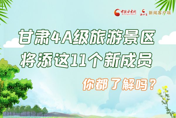 圖解|甘肅4A級旅游景區將添這11個新成員 你都了解嗎？
