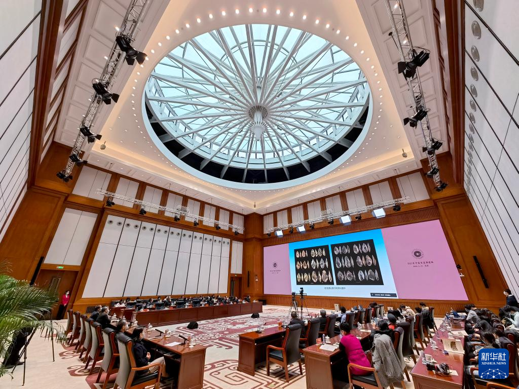 3月18日，“中國社會科學院考古學論壇·2021年中國考古新發現”進行入選項目報告環節（手機照片）。