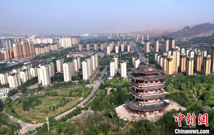 圖為“南涼古都”樂(lè)都朝陽(yáng)山片區(qū)的今朝。　薛蒂 攝