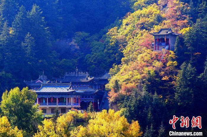 深秋,位于蘭州市榆中縣的興隆山景色如畫。宮衛紅 攝 深秋,位于蘭州市榆中縣的興隆山景色如畫。宮衛紅 攝